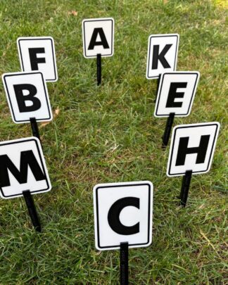 Dressuur Letters Standaard Set Xtra Large 12x16cm